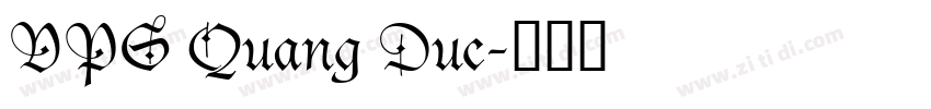 VPS Quang Duc字体转换